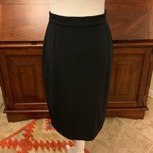 Classic Black Gianfranco Ferre Pencil Skirt